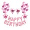 Hot Happy Birthday Decoration Multiple Color Banner Balloons Set Party Supplies